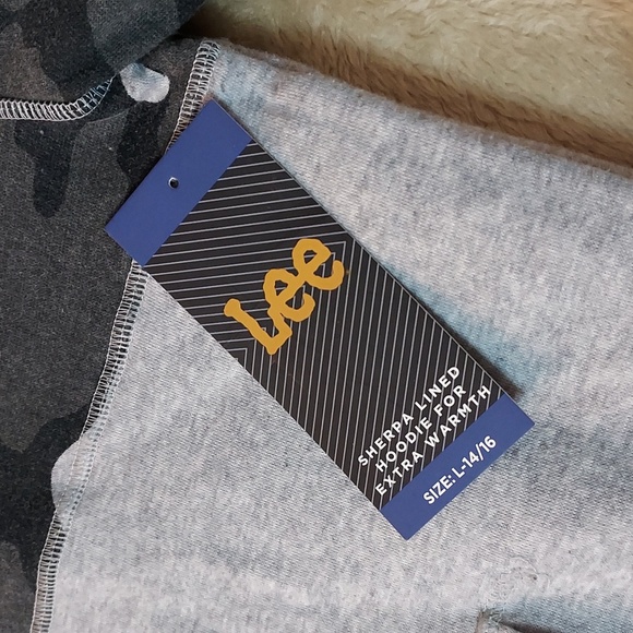 Boys Lee Sherpa Lined Hoody - Picture 6 of 9